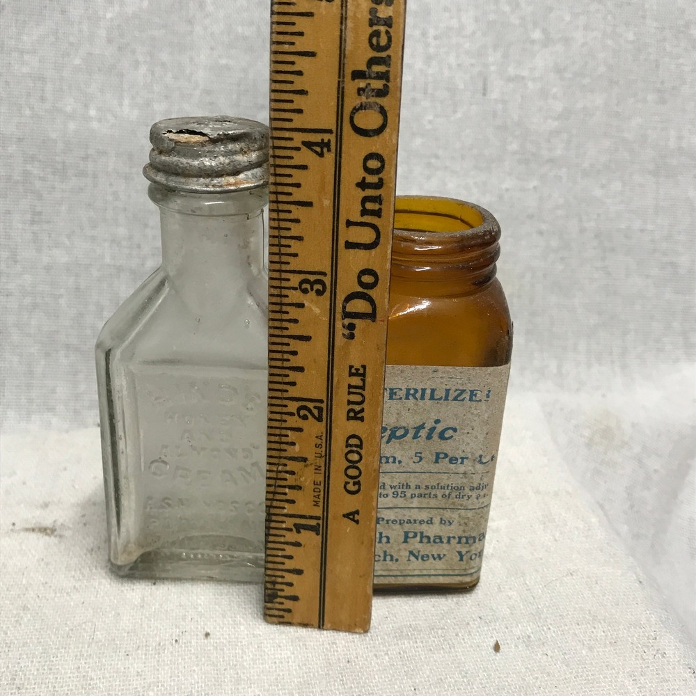 Vintage Apothecary Bottles, Cloudy Glass Vintage, Wedding‎ Decoration, Farmhouse - Picture 8 of 9